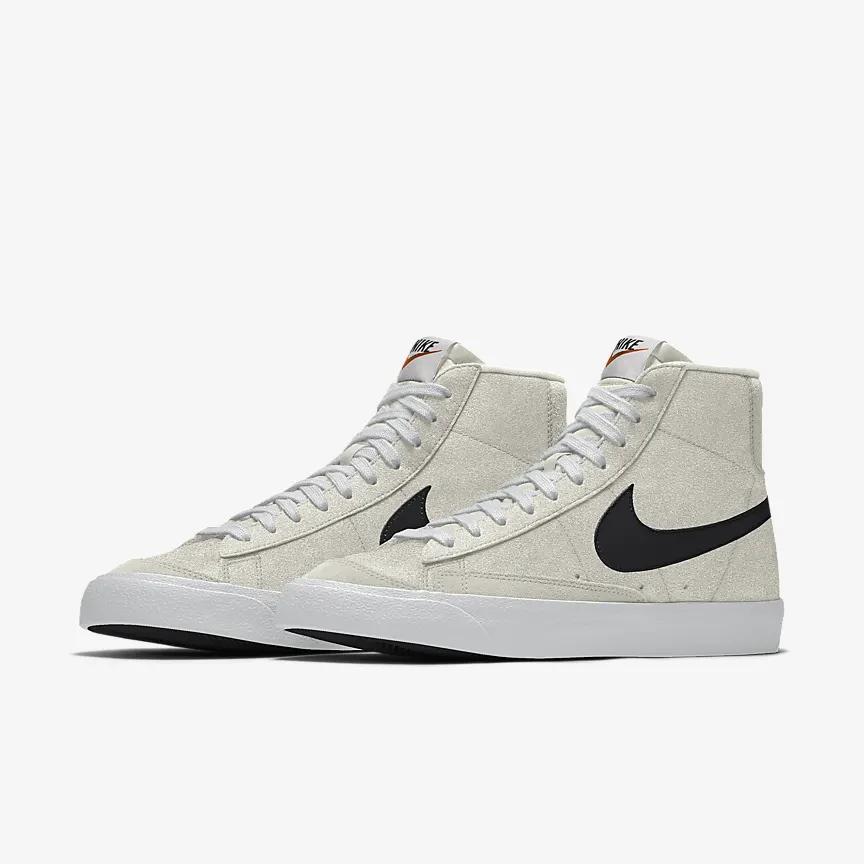 Giày Nike Blazer Mid '77 By You Nam Xám Đen